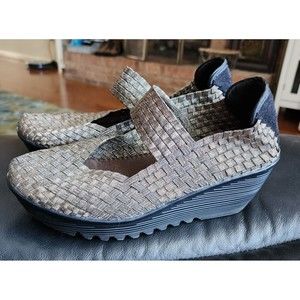Bernie Mev EU 40 US 9.5 / 10 Lulia Bronze Metallic Wedge Platform Shoes Women